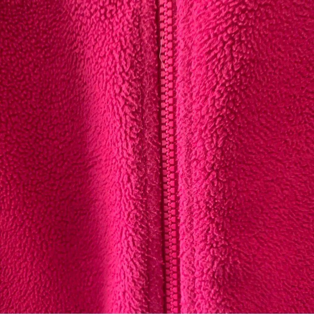 the North Face pink and black full zip fleece jacket 14/16